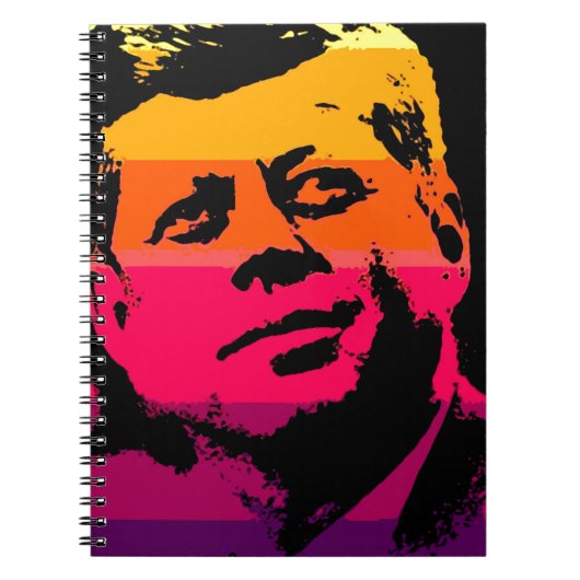 Pop Art Jack JFK John F. Kennedy Notitieboek (Voorkant)