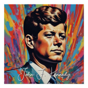 Pop Art Jack JFK John F. Kennedy Perfect Poster