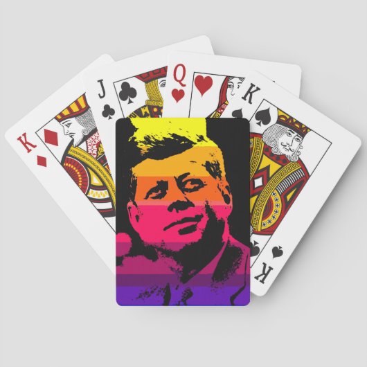 Pop Art Jack JFK John F. Kennedy Pokerkaarten (Achterkant)
