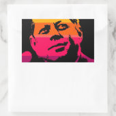 Pop Art Jack JFK John F. Kennedy Rechthoekige Sticker (Tas)