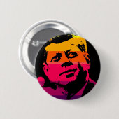 Pop Art Jack JFK John F. Kennedy Ronde Button 5,7 Cm (Voorkant /achterkant)