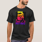 Pop Art Jack JFK John F. Kennedy T-shirt (Voorkant)