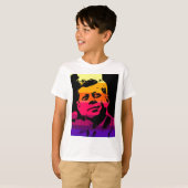 Pop Art Jack JFK John F. Kennedy T-shirt (Voorkant volledig)