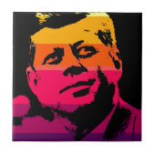 Pop Art Jack JFK John F. Kennedy Tegeltje (Voorkant)