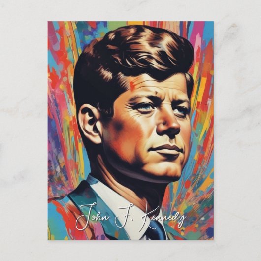 Pop Art Jack JFK John F. Kennedy Uitnodiging Briefkaart (Voorkant)