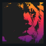 Pop Art Jamaica Rastafarian Lion Poster<br><div class="desc">Lion Digital Artwork - Lion Head Computer Animal Art - Jamaicaanse Pop Art - Wild Big Cats Computer Afbeeldingen</div>