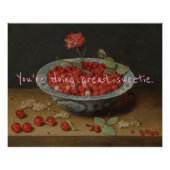 Pop Art Je doet geweldig Sweetie Berry Poster (Voorkant)