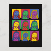 Pop Art Jesus Briefkaart (Voorkant)