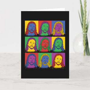 Pop-art Jesus Kaart