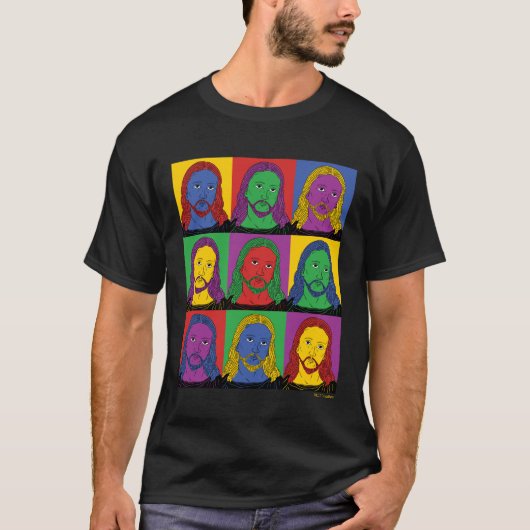 Pop Art Jesus T-shirt (Voorkant)
