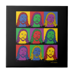 Pop Art Jesus Tegeltje