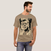Pop Art JFK John F. Kennedy American President T-shirt (Voorkant volledig)