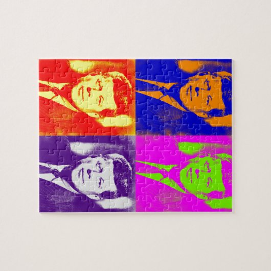 Pop Art JFK John F. Kennedy Legpuzzel (Horizontaal)