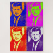 Pop Art JFK John F. Kennedy Legpuzzel (Verticaal)