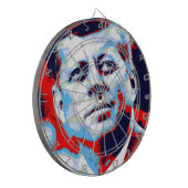 Pop Art JFK John F. Kennedy Red Blue Dartbord (Voorkant Links)