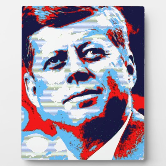 Pop Art JFK John F. Kennedy Red Blue Fotoplaat (Voorkant)