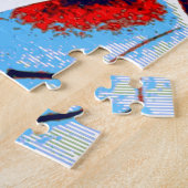 Pop Art JFK John F. Kennedy Red Blue Legpuzzel (Zijkant)