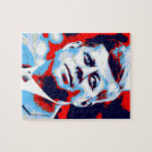 Pop Art JFK John F. Kennedy Red Blue Legpuzzel (Horizontaal)