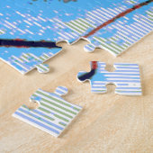 Pop Art JFK John F. Kennedy Red Blue Legpuzzel (Zijkant)