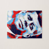Pop Art JFK John F. Kennedy Red Blue Legpuzzel (Horizontaal)