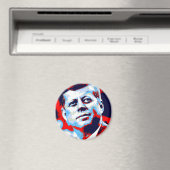 Pop Art JFK John F. Kennedy Red Blue Magneet (Insitu (Vaatwasser))