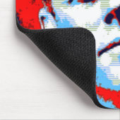 Pop Art JFK John F. Kennedy Red Blue Muismat (Hoek)