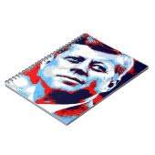 Pop Art JFK John F. Kennedy Red Blue Notitieboek (Linkerzijde)