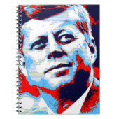 Pop Art JFK John F. Kennedy Red Blue Notitieboek (Voorkant)