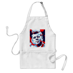 Pop Art JFK John F. Kennedy Red Blue Standaard Schort