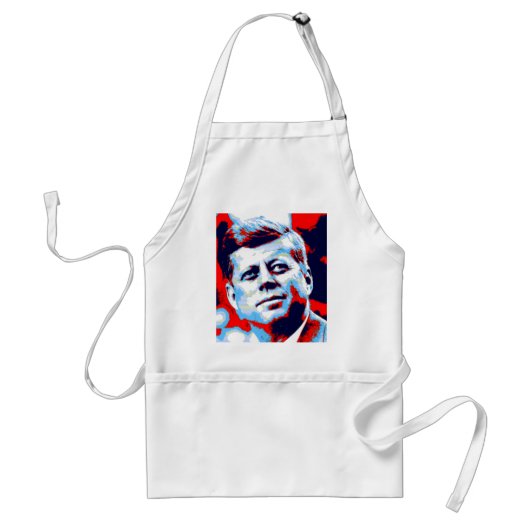 Pop Art JFK John F. Kennedy Red Blue Standaard Schort (Voorkant)
