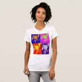 Pop Art JFK John F. Kennedy T-shirt (Voorkant volledig)