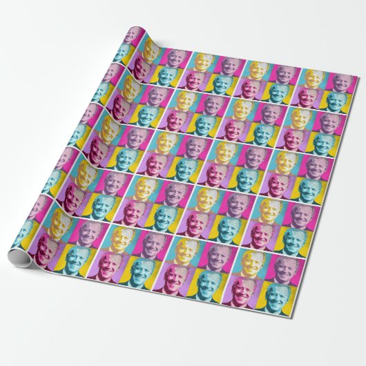 Pop Art Joe Biden Cadeaupapier (Uitgerold)