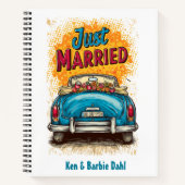 Pop Art "Just Married" Spiral Notitieboek (Voorkant)