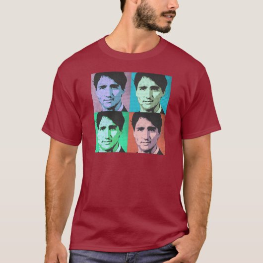 Pop Art Justin Trudeau - Volledige grootte 2-.png T-shirt (Voorkant)