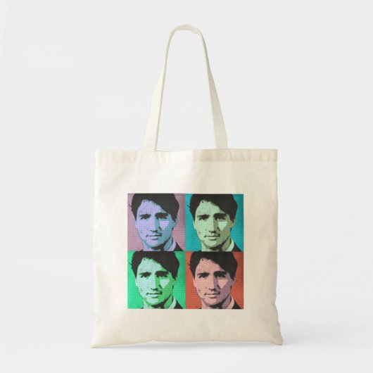 Pop Art Justin Trudeau - Volledige grootte 2-.png Tote Bag (Voorkant)
