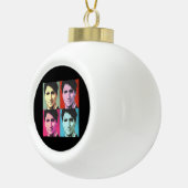Pop Art Justin Trudeau - Volledige grootte -.png Keramische Bal Ornament (Rechts)