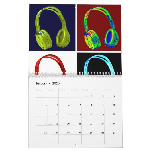 Pop Art Kalender (Jan 2026)