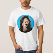 POP ART KAMALA HARRIS PORTRAIT T-SHIRT (Voorkant)