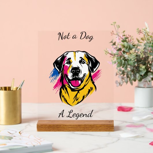  Pop Art Kangal Design Acryl Bord (Huwelijk)
