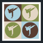 Pop Art Karate Poster<br><div class="desc">Pop Art Karate. Geniet van dit leuke ontwerp met je hobby,  beroep of obsessie voor geweldige t-shirts,  stickers en nog veel meer. Ze maken ook geweldige cadeautjes!</div>
