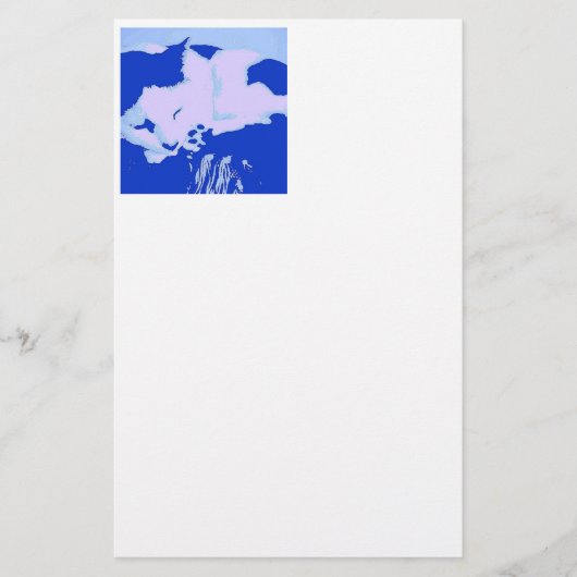 Pop Art Kat Briefpapier (Voorkant)