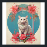 Pop Art kat Foto Modern Trendy Poster<br><div class="desc">Pop Art cat Photo Modern Trendy Retro Color Block Poster direct downloaden</div>