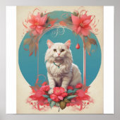 Pop Art kat Foto Modern Trendy Poster (Voorkant)