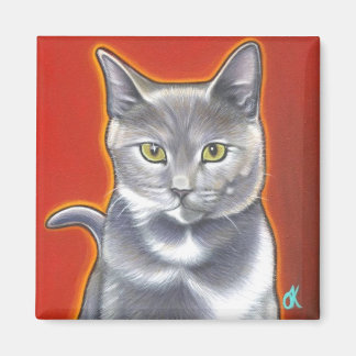 Pop Art Kat Magnent Magneet