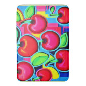 Pop Art Kersenexplosie Badmat (Voorkant Verticaal)