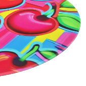 Pop Art Kersenexplosie Snijplank (Hoek)
