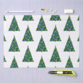 Pop Art kerstboom met appels en bananen Tissuepapier (Craft)