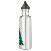 Pop Art kerstboom met appels en bananen Waterfles (Rechts)