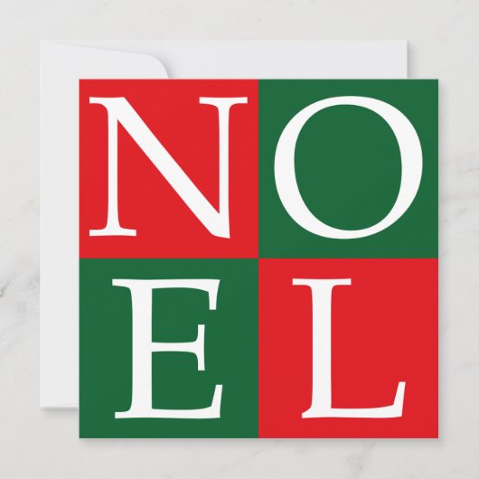 Pop Art kerstNOEL Feestdagenkaart (Voorkant)