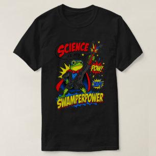 Pop Art Kikker Wetenschapper Wetenschap is Mijn Mo T-shirt